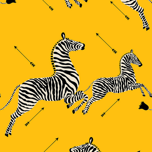 Zebra (Yellow) Dog Bed